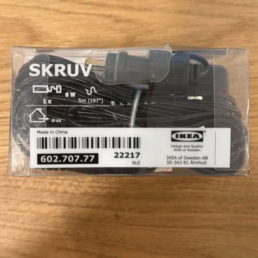 IKEA SKRUV Transformer with Cord 6W 602.707.77 – New New in sealed package